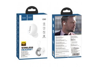 Гарнитура bluetooth HOCO, E50, Wise mini, цвет: белый